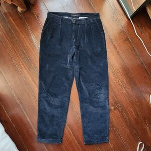 Men's Navy Corduroy Pants